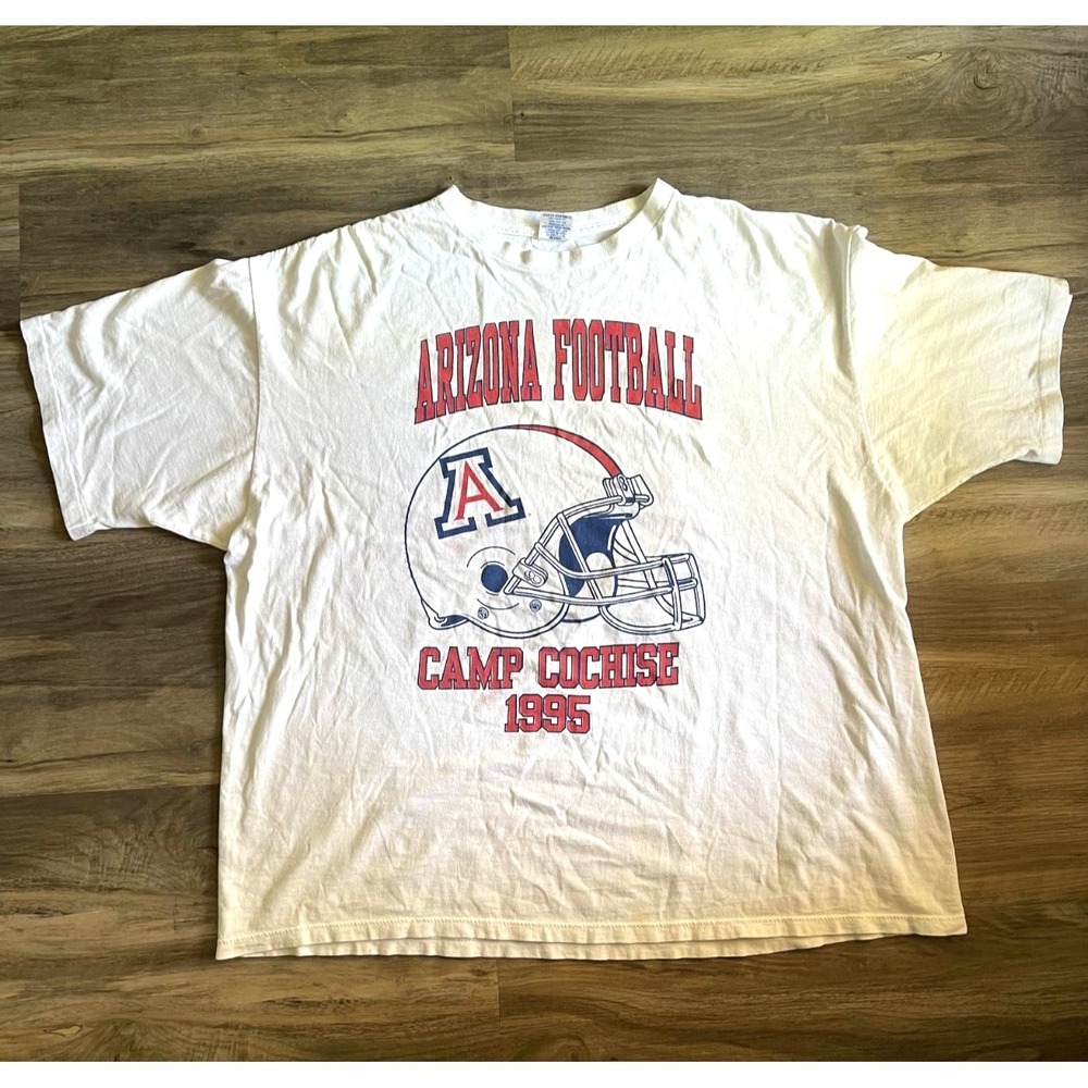 VTG 1995 Arizona Wildcats Football Camp Cochise T-Shirt Starter XXL USA